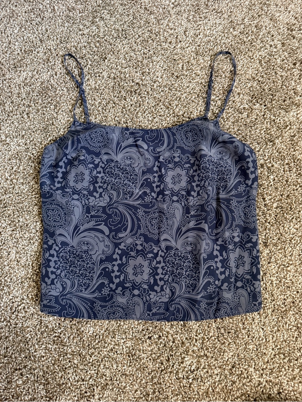 Tommy Bahama Navy Paisley-Print Spaghetti Strap Cami